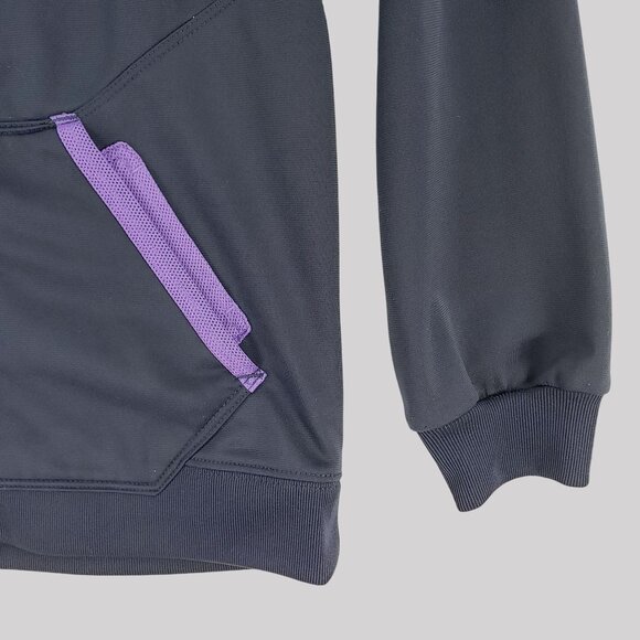 Nike Full-Zip Track Jacket Purple Accents Dri-Fit Unisex Youth L - Picture 3 of 7
